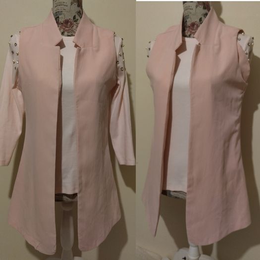 Pink Sleevelss Jacket
