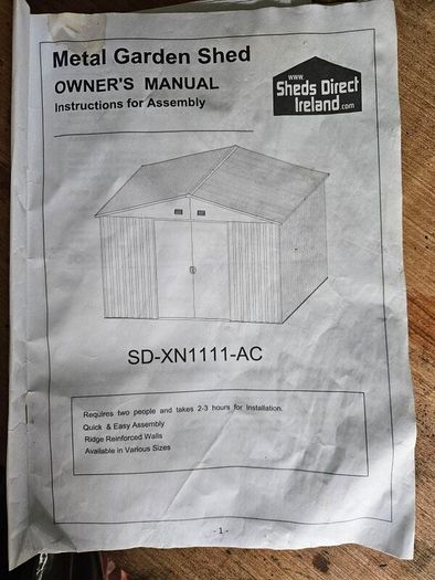 10 x 10 foot shed
