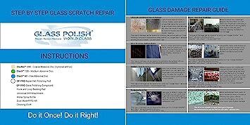 GLASS POLISH 23005 | DIY Windscreen and Car Glass Scratch Repair Kit, Removes Wiper Blade Damage, Side Windows Scratches, Scuffs, Tree Sap, Mineral Damage from Any Glass Type