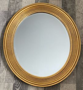 Gold Oval Mirror