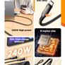 LDNIO LC921c 240W High power PD3.1 Fast charge protocol E-marker chip Fast Charging Charger Data Cable (Phones, Macbooks and more devices) Image 4