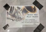 Music saxophone poster