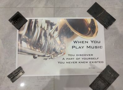 Music saxophone poster