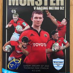 2013 Munster v Racing Metro 92 - Heineken Cup Programme