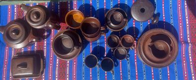 Retro-design stoneware full porcelain set