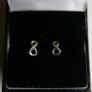Pandora 925 Sterling Silver Sparkling Infinity Stud Earrings Image 3