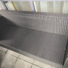 3 Seater Rattan Bench