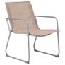4 Piece Garden Lounge Set Fabric & Steel Taupe Image 8