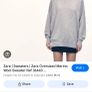 Zara oversized merino wool sweater size XS-S grey Image 2