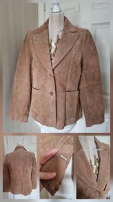 Real suede leather jacket