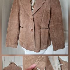 Real suede leather jacket