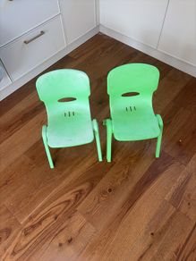 2 toddlers chairs