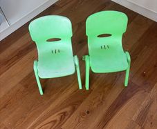 2 toddlers chairs