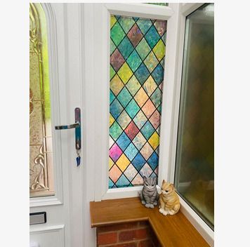 Boho Style Mirror - for home & garden + matching diagonal foil for an unquie home & decor