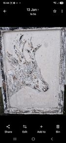 Plasterboard deer head