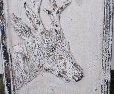 Plasterboard deer head