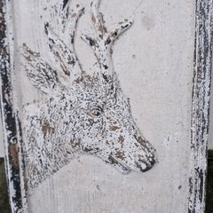 Plasterboard deer head