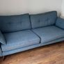 Free- double bed with mattress, French connection double sofa, ikea kitchen table and 2 arm chairs Image 3