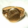 Vintage Hallmarked 9ct Gold Gentlemans Ring Image 10