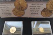 Double gold coins set