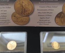 Double gold coins set