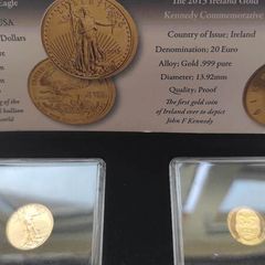 Double gold coins set
