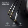 Headphone Mic Splitter 2 Way Braided 3.5mm Jack Audio Adapter 24K Gold-Plated TRRS Female to Dual TRS Microphone Aux Cable Compatible with PC Gaming Headset Earphone Speaker Laptop Xbox PS5 PS4 Image 5