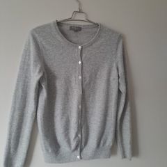 Designer N Peal Soft Grey Cashmere Cardigan bb