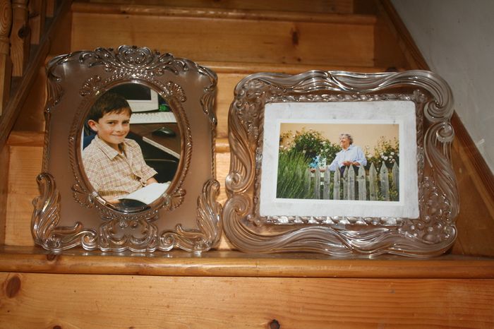 Vintage Mikasa crystal clear , frosted glass frames or trays