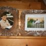 Vintage Mikasa crystal clear , frosted glass frames or trays Image 3