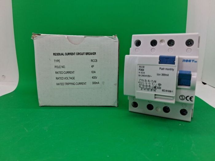 Postage - 3 x Circuit Breakers 63A 300mA 4P 230v - 400v