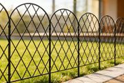 Metal Garden Fence 61cm H x 33cm W (25 Panels, Total Length 8.2m)