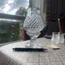 waterford crystal tea light holder with etching Image 2