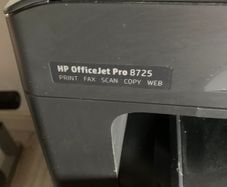 HP Printer and 2 Drawer File Cabinet.