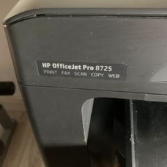 HP Printer and 2 Drawer File Cabinet.