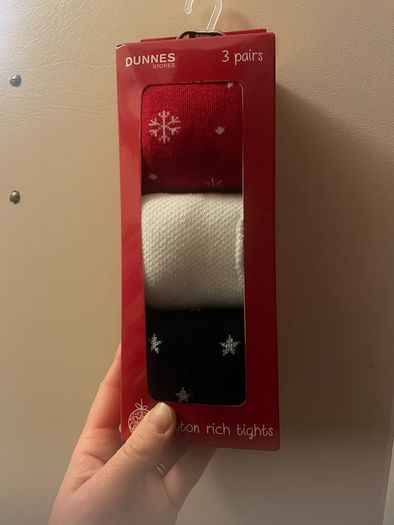 3 pack bundle Christmas tights age 5-6