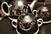 Arklow set with silver metal cozy