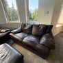 free leather couches and pouffe Image 2