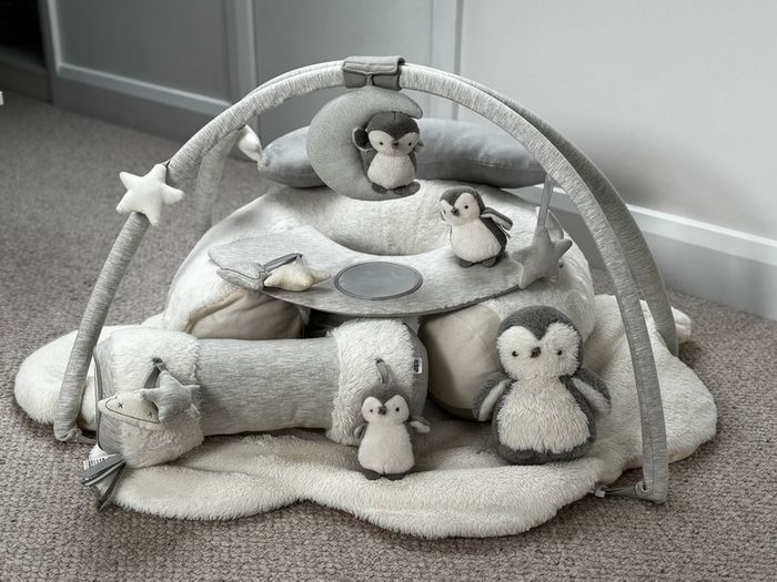 Wish Upon a Cloud Playmat Bundle with Tummy Time Roll, Sit & Play