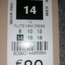 Paul Costelloe flute hem dress UK 14 BNWT Image 6