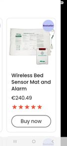 wireless bed sensor and alarm
