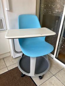 Swivel Node Laptop Office Student Chair With Desk