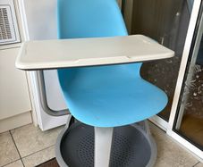 Swivel Node Laptop Office Student Chair With Desk