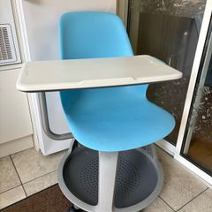 Swivel Node Laptop Office Student Chair With Desk