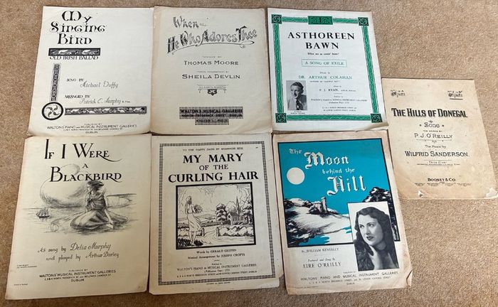Old Irish sheet music