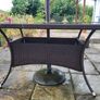 Patio Table, Chairs, parasol and base Image 6