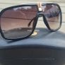 Carrera Unisex Sunglasses 1014/S Shaded Lens Metal Frame Black/Grey Brown Image 3