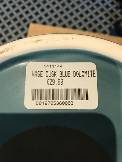 Contemporary solid vase