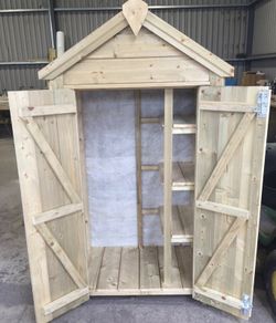 "Garden Tidy" Small Garden Shed with Double doors 3x3ft. Mini garden sheds for Sale.