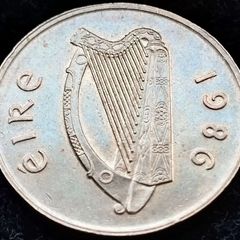 [#152] - Ireland 1986 | 20p | Twenty Pence | Horse | KM.25